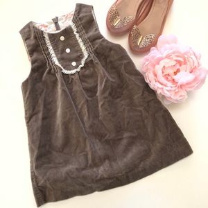 Janie & Jack girls sleeve-less velvety soft dress